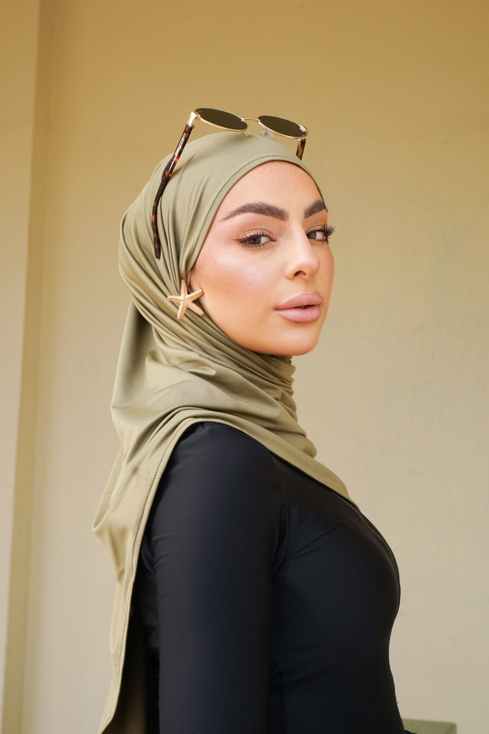 OLIVE HIJAB PRE-STITCHED