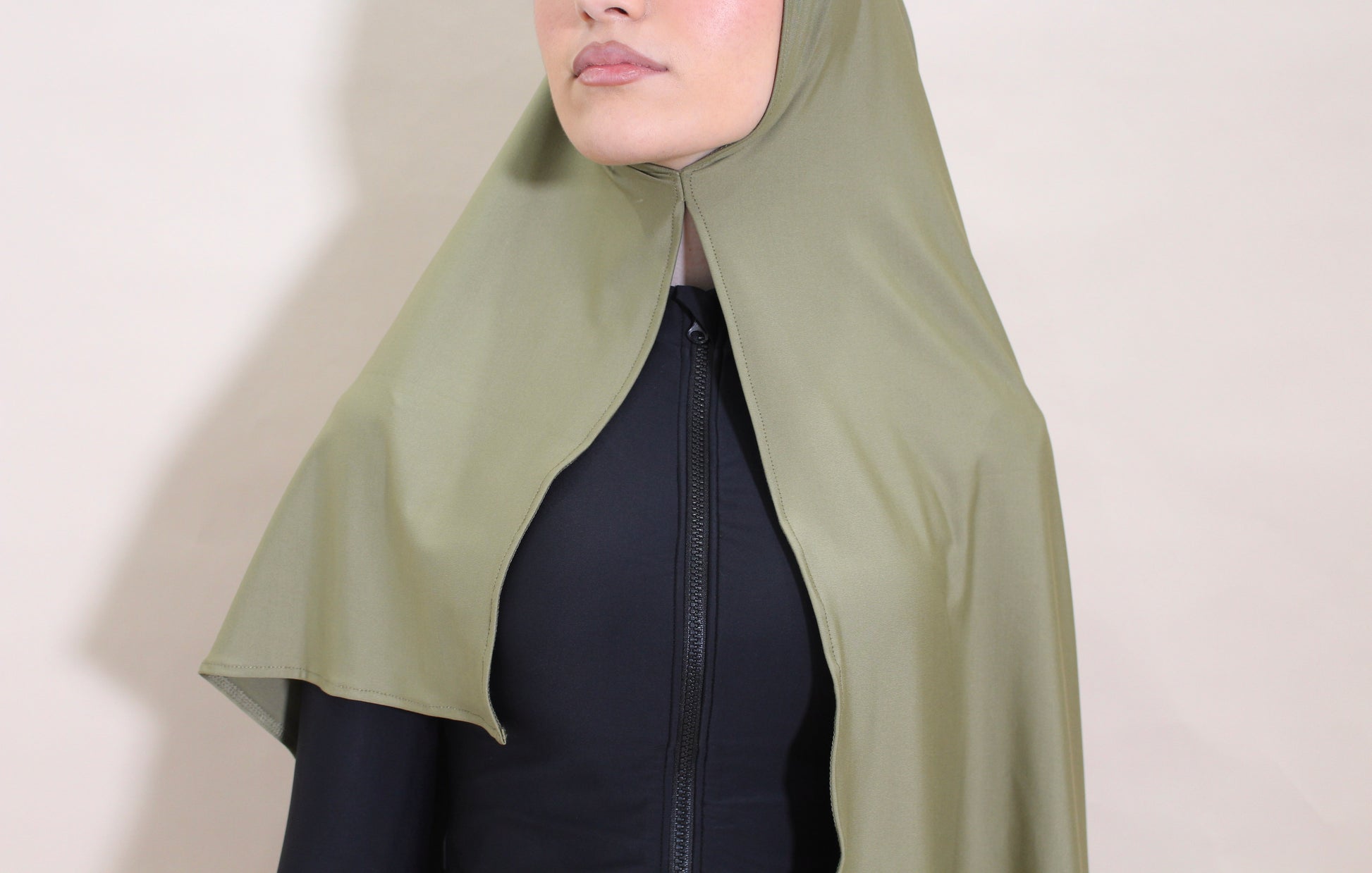 OLIVE HIJAB PRE-STITCHED